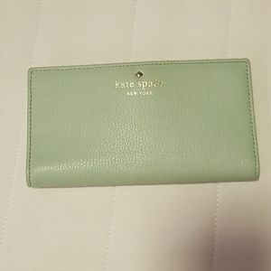 Kate Spade Mint Green Cobble Hill Stacy Wallet